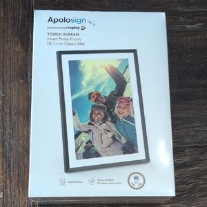 10.1-Inch Touch Screen Smart Photo Frame - Black